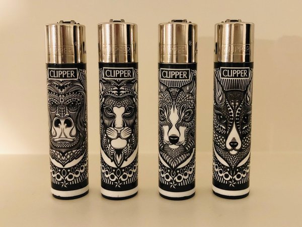 Clipper Feuerzeuge Tattoo Animals
