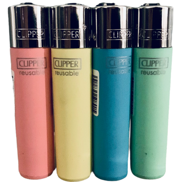 Clipper Feuerzeuge Metallic Pastel